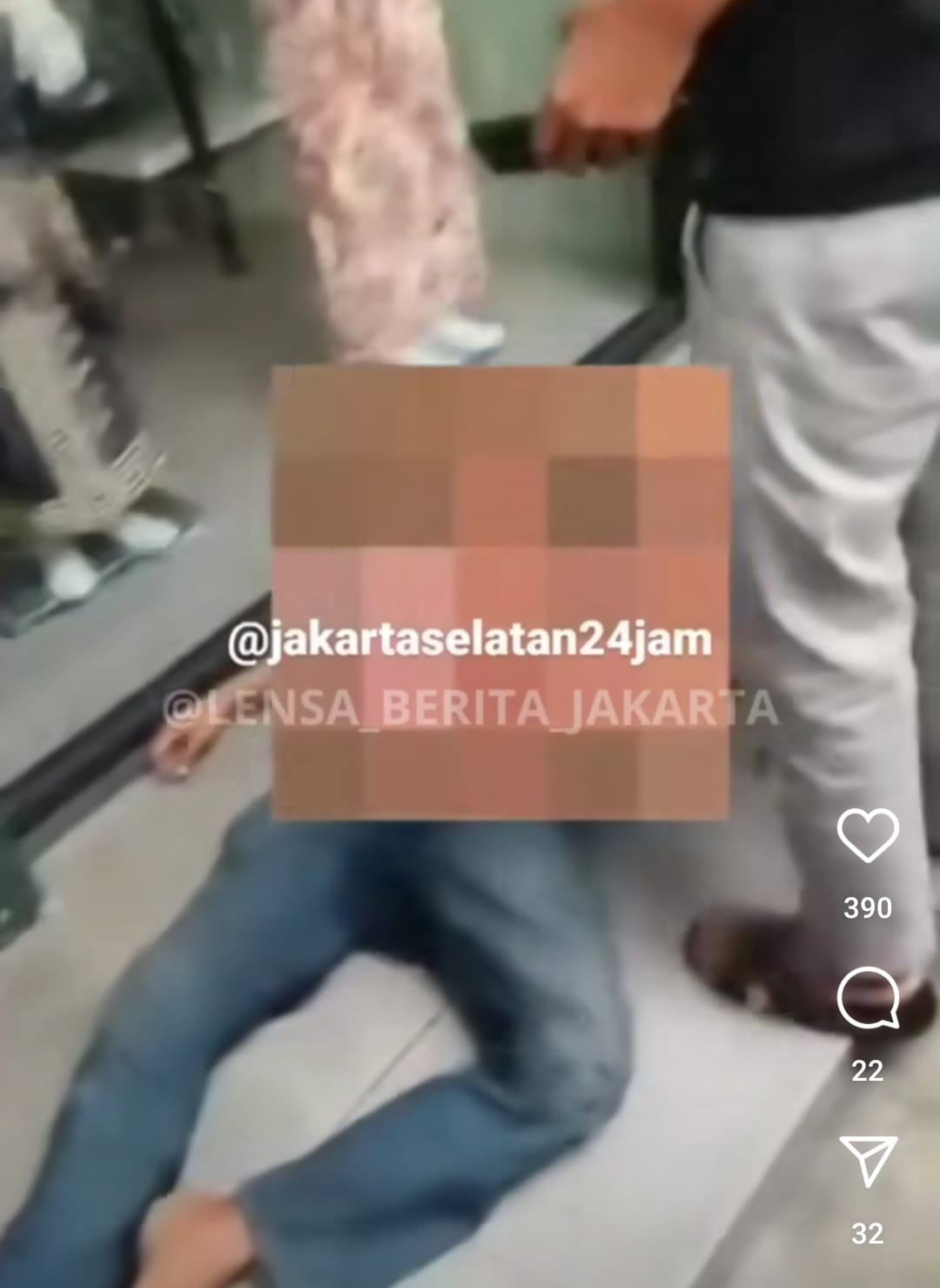 Duel Maut di Pondok Pinang Pertarungan Tangan Kosong Dua Pria, Satu Tewas. (Foto:Tangkap layar IG @LBJ)