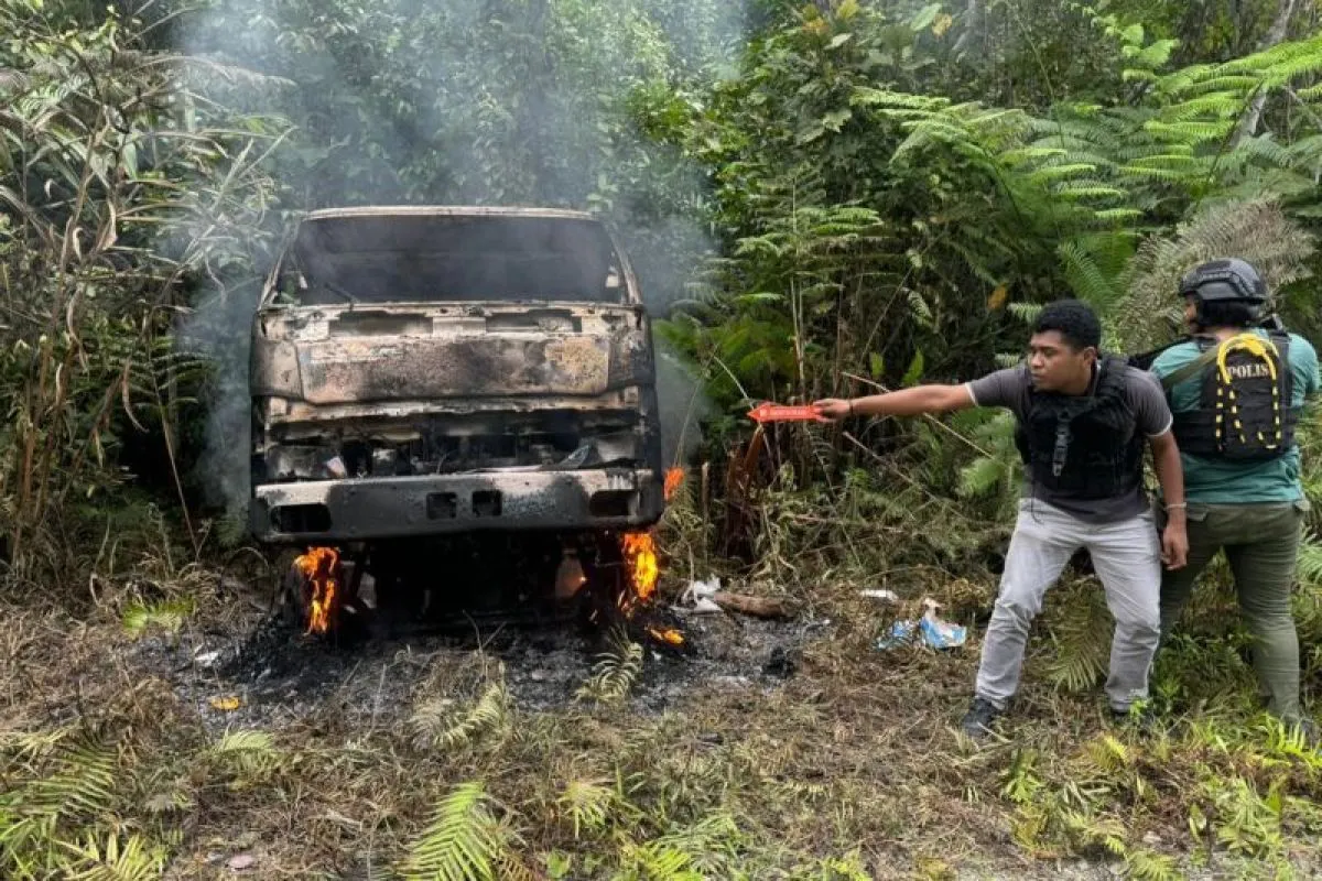 KKB Bunuh Sopir Truk dan Bakar Kendaraannya di Yahukimo