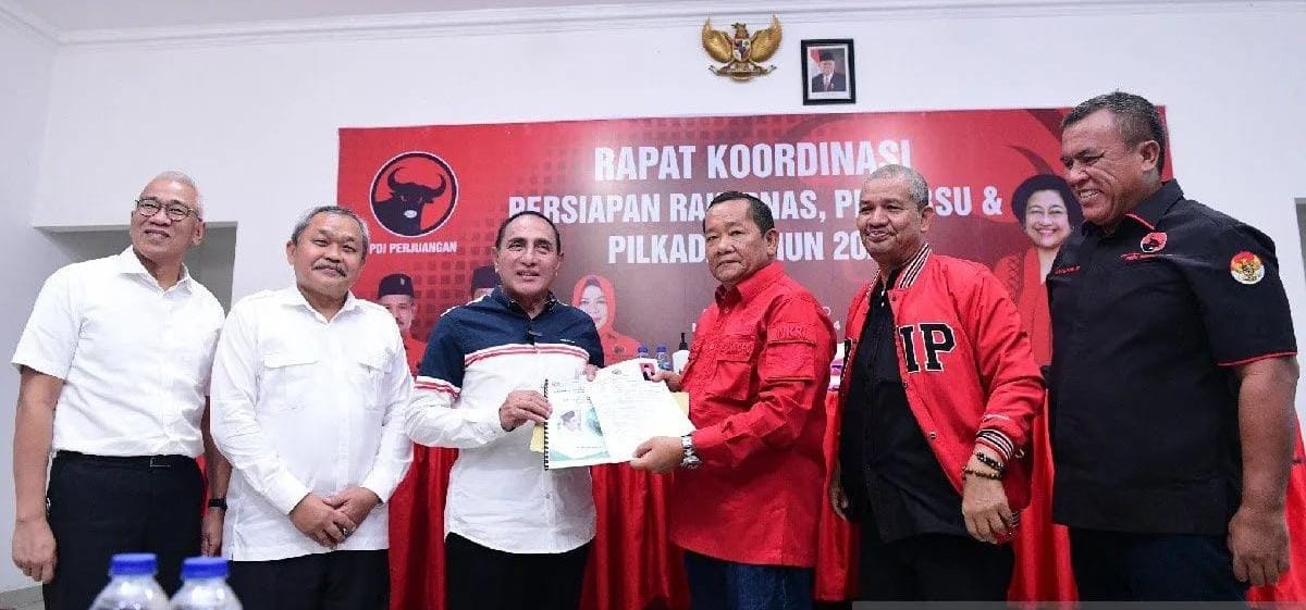 Edy Rahmayadi Resmi Didukung PDIP, Siap Lawan Kemungkaran di Pilgub Sumut 2024
