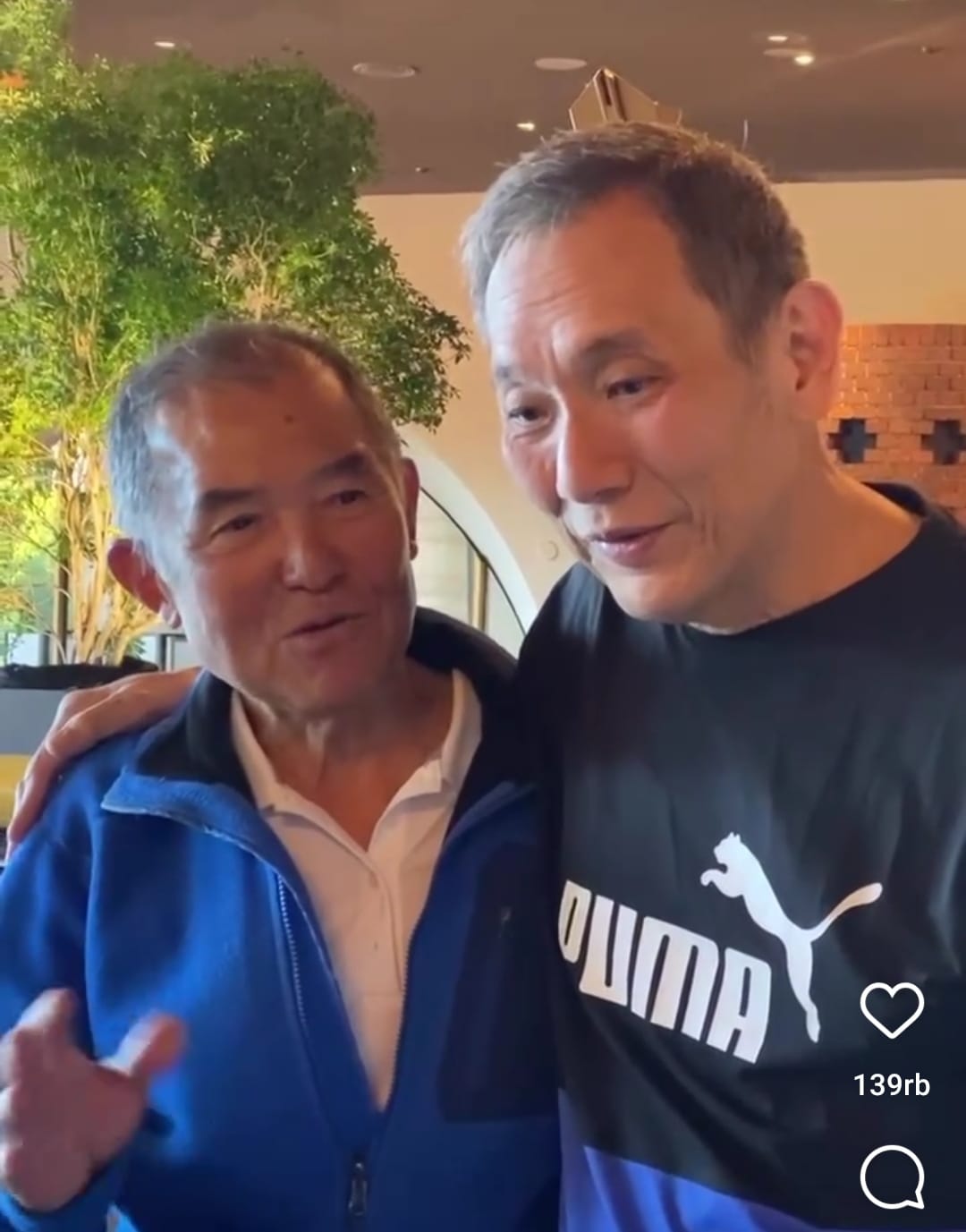 Jusuf Hamka ketika bertemu sahabatnya dari Jepang Mr Yoshiro. (IG@JusufHamka)