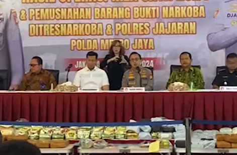 Polisi Berhasil Ungkap 368 Kasus Narkoba dalam Operasi Nila Jaya 2024