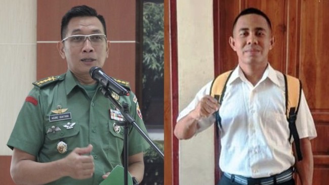Yohanes Ande Kalla atau yang disapa Joni si pemanjat tiang bendera diberikan kesempatan ulang untuk lanjut seleksi masuk menjadi prajurit TNI AD. (Pendam/Udayana)