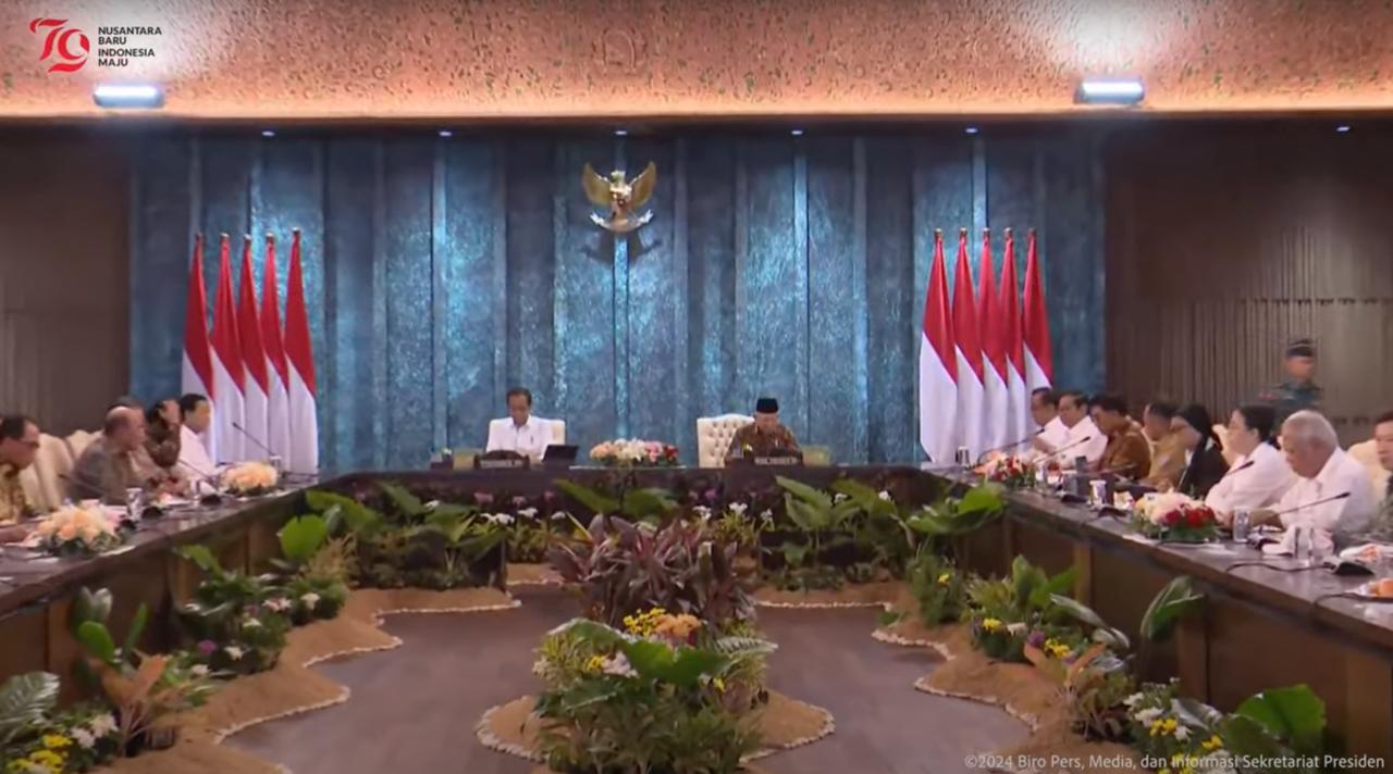 Jokowi Pamerkan Investasi Rp56,2 Triliun di Sidang Kabinet Perdana IKN