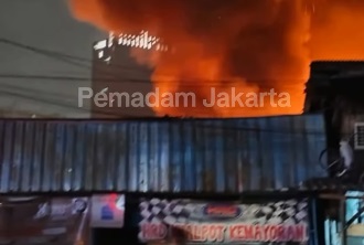 Kebakaran di Kemayoran Gempol Jakpus, 1.797 Warga Mengungsi