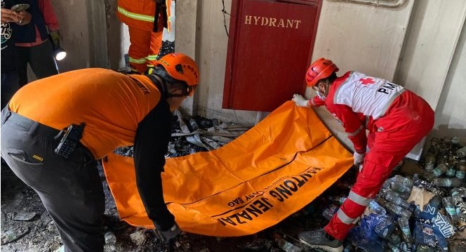 Korban kebakaran Glodok Plaza, Jakbar. Foto: Istimewa