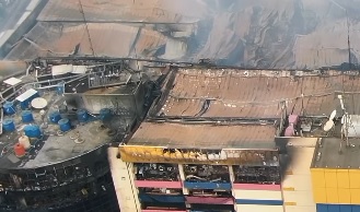 Kondisi Glodok Plaza. Foto: Instagram @humasjakfire