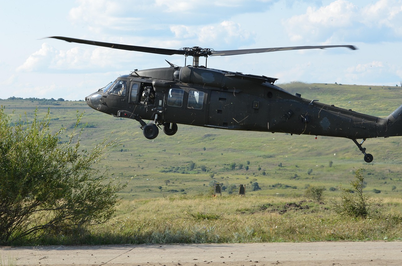 Helikopter Black Hawk. (Military_Material)
