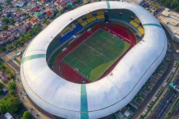Stadion Patriot Candrabhaga, Kota Bekasi. Foto: Instagram @stadionpatriot