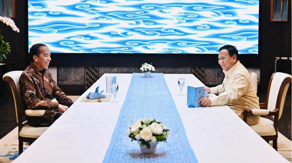 Presiden Prabowo Subianto dan Joko Widodo buka puasa bersama di Istana Kepresidenan Jakarta, Rabu (26/3/2025). Foto: BPMI Setpres