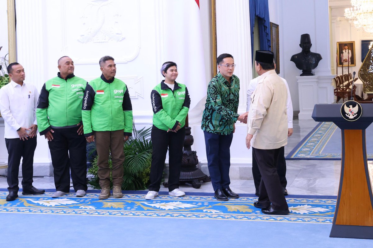 Presiden Prabowo Imbau Perusahaan Ojol Berikan THR kepada Pengemudi